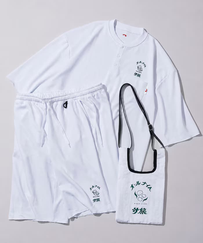 SAUVENIR×FREAK'S STORE 聯名限定 KIELO SAUNA 桑拿旅 側背包套組 館內著 裡毛套裝
