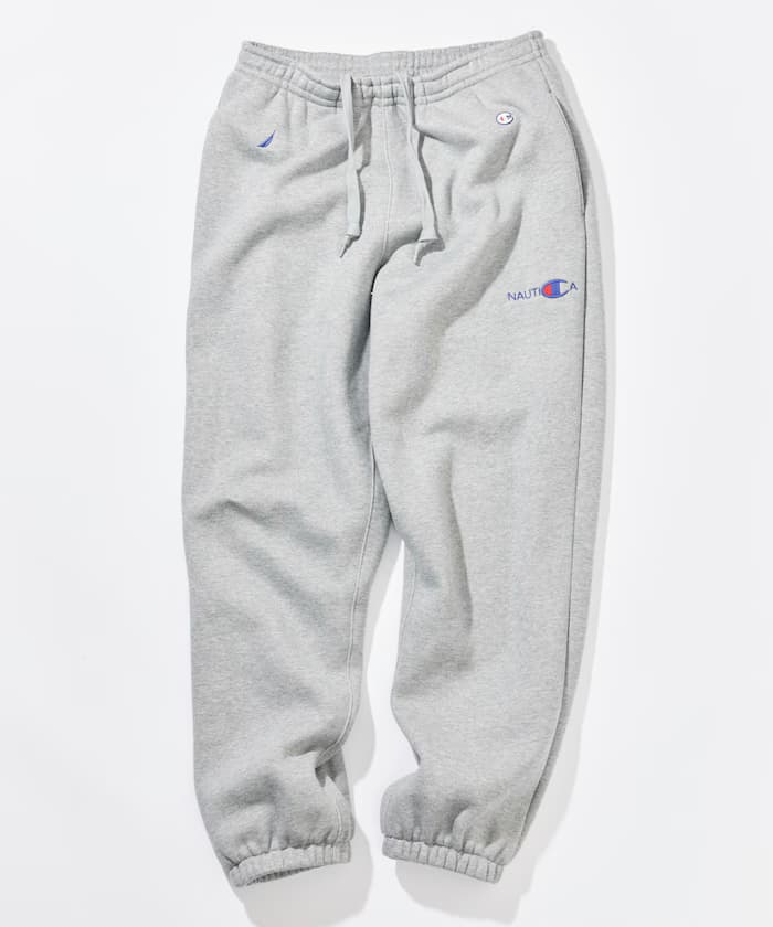 【8月21日 12:00販売開始】 Champion × NAUTICA embroidered sweat pants