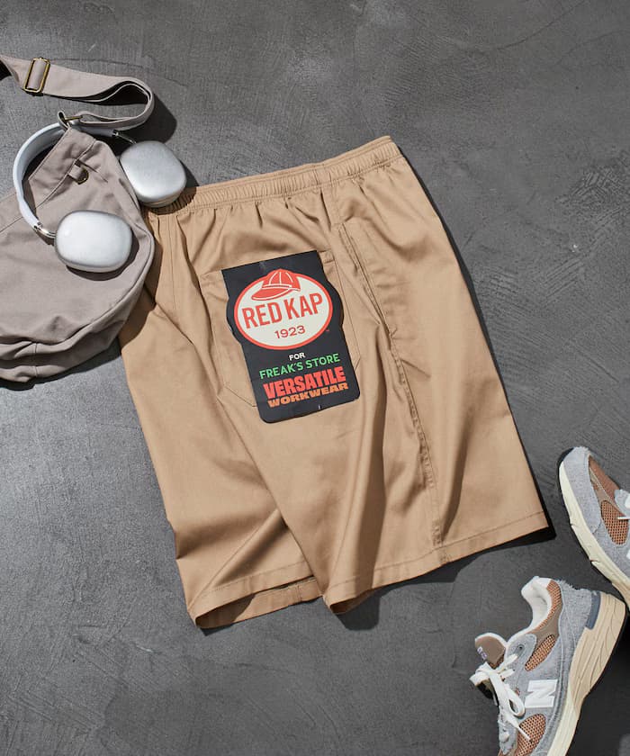 RED KAP × FREAK'S STORE 聯名限定 斜紋布 主廚寬鬆短褲