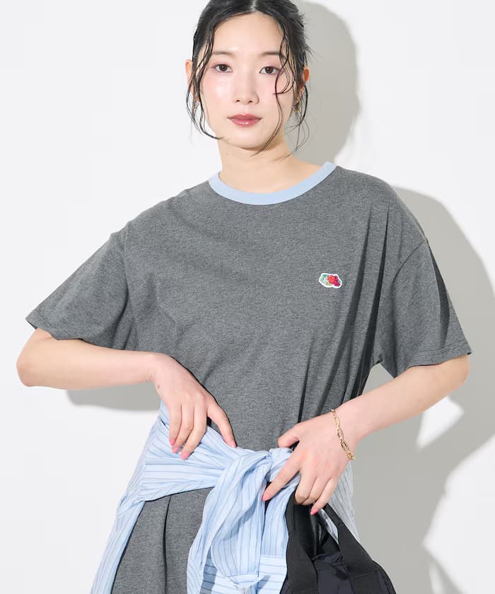 FRUIT OF THE LOOM 聯名限定 滾邊設計 T恤連身裙