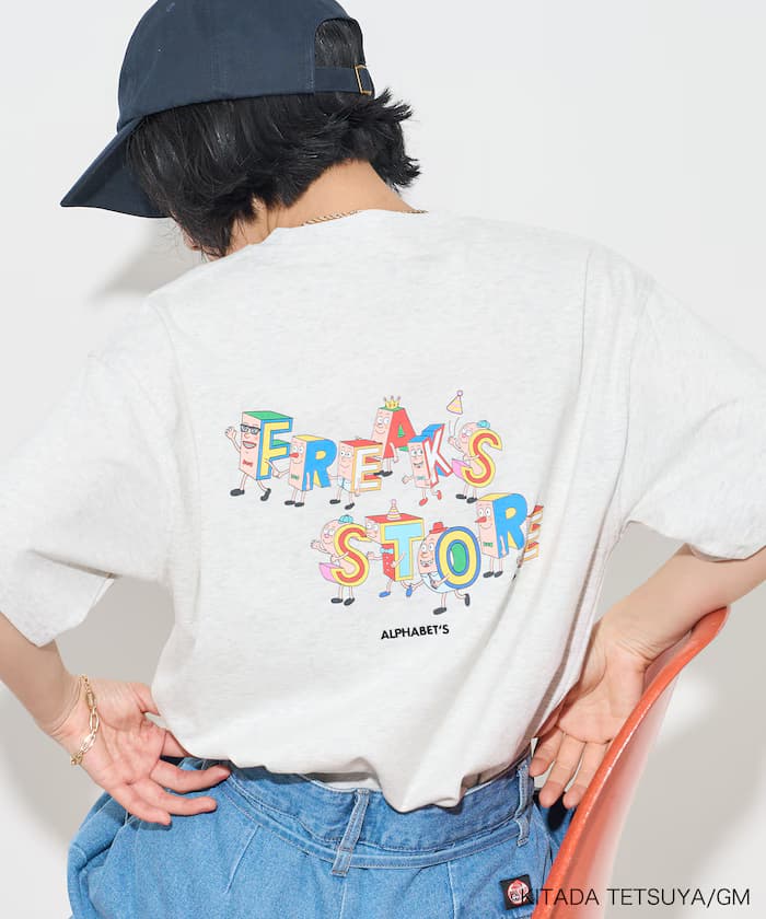 FREAK'S STORE P字宙人字母印花短袖T恤